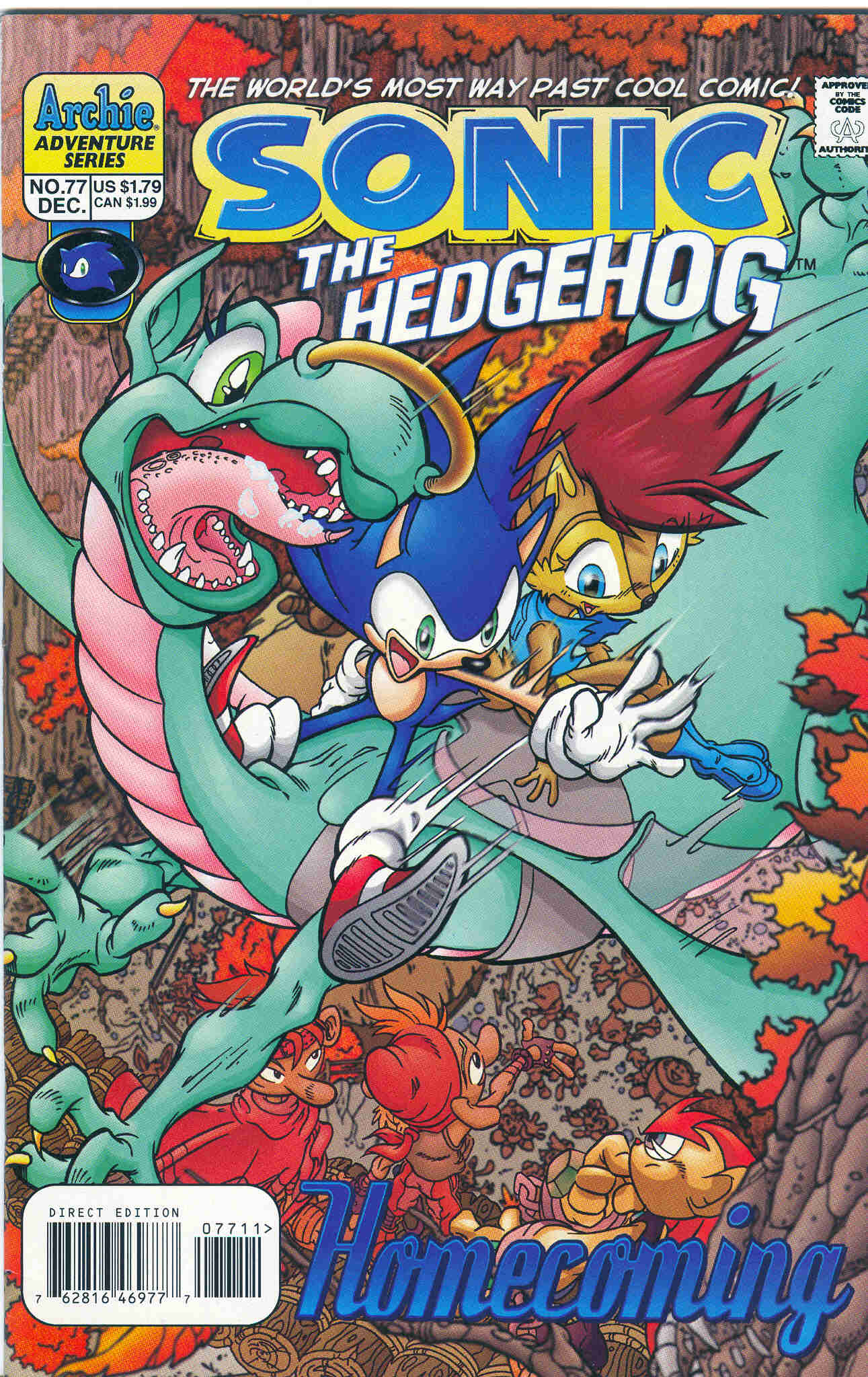 Sonic - Archie Adventure Series December 1999 Cover Page